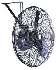 Airmaster - 30" Blade, 1/4 hp, 3,415, 5,300 & 7,185 CFM, Industrial Circulation Fan - Wall/Ceiling Mount, 115 Volts, 2 Speed - Strong Tooling