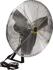 Airmaster - 24" Blade, 1/4 hp, 2,820, 4,020 & 5,220 CFM, Industrial Circulation Fan - Wall/Ceiling Mount, 115 Volts, 2 Speed - Strong Tooling