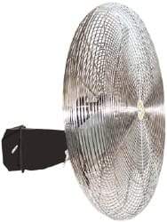 Airmaster - 30" Blade, 7,794 Max CFM, Single Phase Oscillating Wall Mounting Fan - 3.2 Amps, 115 Volts, 3 Speed - Strong Tooling