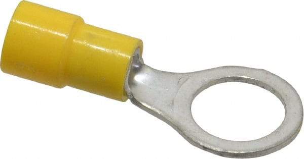 Made in USA - 12-10 AWG Fully Insulated Crimp Connection Circular Ring Terminal - 3/8" Stud, Copper Contact - Strong Tooling