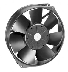 EBM Papst - 12 Volts, DC, 212 CFM, Round Tube Axial Fan - 1 Amp Rating, 5.91" High x 5.91" Wide x 1-1/2" Deep - Strong Tooling