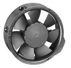 EBM Papst - 24 Volts, DC, 241 CFM, Round Tube Axial Fan - 0.75 Amp Rating, 6.77" High x 6.77" Wide x 2.01" Deep - Strong Tooling