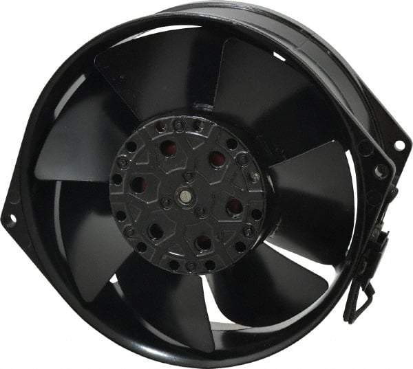 EBM Papst - 115 Volts, AC, 233 CFM, Round Tube Axial Fan - 0.36 Amp Rating, 5.91" High x 5.91" Wide x 2.17" Deep - Strong Tooling