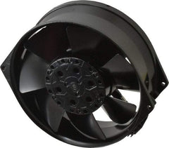 EBM Papst - 230 Volts, AC, 233 CFM, Round Tube Axial Fan - 0.2 Amp Rating, 5.91" High x 5.91" Wide x 2.17" Deep - Strong Tooling