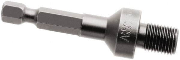 Apex - 3/8-24 Hex to Threaded Adapter - 1/4" Hex Drive, 2-1/4" OAL - Strong Tooling