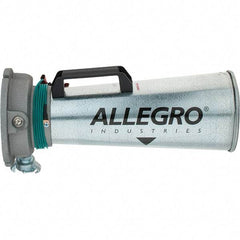 Allegro - 16-3/4 Inch Long, Galvanized Steel Venturi Style Pneumatic Blowers - 1/2 Inch NPT, 7.31 Inch Base Diameter, 6 Inch Face Diameter - Strong Tooling