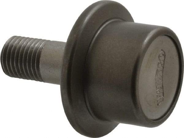 Osborn International - 1" Roller Diam x 25/32" Width, 7/16" Stud Diam x 1" Length, Flanged Concentric Stud Load Runner - Steel, 1/2" Thread Length, 7/16-20 Thread, 1-25/32" OAL, 225 Lb Dynamic Cap - Strong Tooling