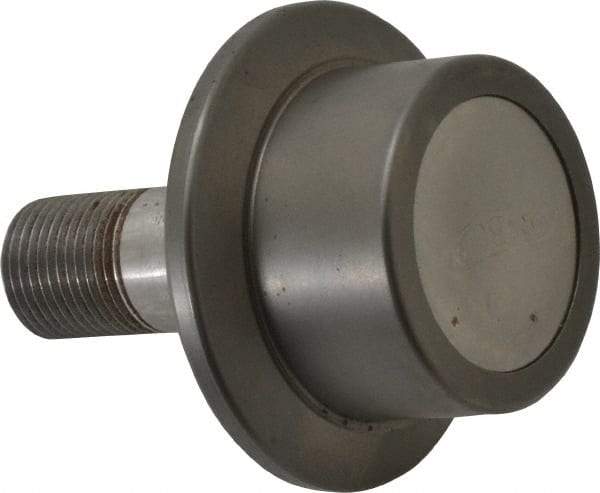 Osborn International - 1-3/4" Roller Diam x 1-3/16" Width, 3/4" Stud Diam x 1-3/4" Length, Flanged Concentric Stud Load Runner - Steel, 7/8" Thread Length, 3/4-16 Thread, 2-15/16" OAL, 1,100 Lb Dynamic Cap - Strong Tooling