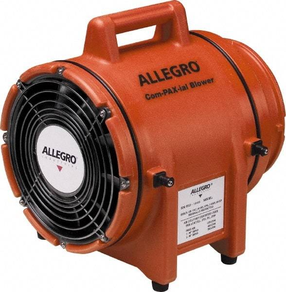 Allegro - 8" Inlet, Electric AC Axial Blower - 0.33 hp, 831 CFM, 115 Max Voltage Rating - Strong Tooling