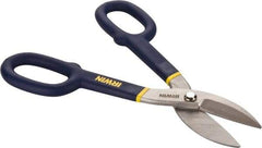 Irwin - 2" Length of Cut, Straight Pattern Tinner's Snip - 10" OAL, Vinyl Handle, 24 AWG Steel Capacity - Strong Tooling