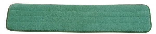 Rubbermaid - 24-1/2" Long x 5-1/2" Wide Microfiber Dust Mop Pad - Hook & Loop, Green - Strong Tooling