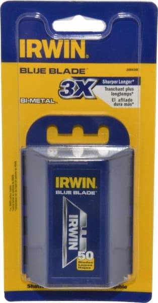 Irwin - 50 Piece Bi-Metal Utility Knife Blade - 2-3/8" OAL - Strong Tooling