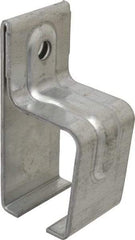 National Mfg. - 300 Lb Capacity, Galvanized, Single Box Rail Bracket - 2" Long, 4-1/2" High, 2-1/4" Wide - Strong Tooling