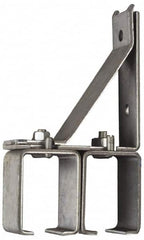 National Mfg. - 300 Lb Capacity, Galvanized, Double Splice Box Rail Bracket - 1-3/4" Long, 8-3/8" High, 4-1/2" Wide - Strong Tooling