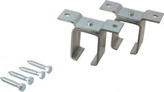 National Mfg. - 300 Lb Capacity, Galvanized, Single Ceiling Box Rail Bracket - 4-7/8" Long, 3-1/2" High, 1-1/2" Wide - Strong Tooling