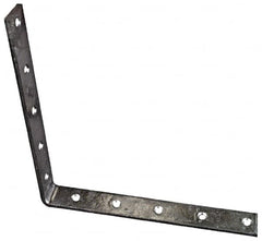 National Mfg. - 10" Long x 1-1/4" Wide, Steel, Corner Brace - Hot-Dipped Galvanized - Strong Tooling