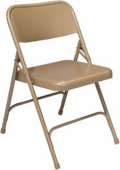 NPS - 18-1/4" Wide x 20-1/4" Deep x 29-1/2" High, Steel Standard Folding Chair - Beige - Strong Tooling