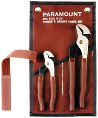 Paramount - 2 Piece Tongue & Groove Plier Set - Comes in Canvas Roll - Strong Tooling