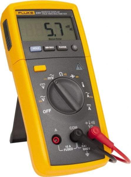 Fluke - 233, CAT IV, CAT III, 1,000 VAC/VDC, Digital True RMS Auto Ranging Manual Ranging Multimeter - 40 mOhm, Measures Voltage, Capacitance, Current, Resistance - Strong Tooling