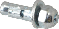 Powers Fasteners - 1/4" Diam, 1/4" Drill, 5/8" OAL, Sleeve Concrete Anchor - 1018 Steel, Acorn Nut Head, Hex Drive - Strong Tooling