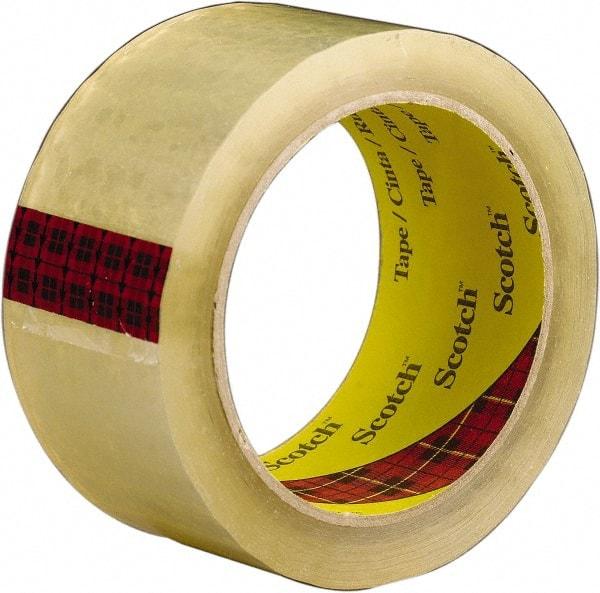 3M - 2" x 55 Yd Clear Rubber Adhesive Sealing Tape - Polypropylene Film Backing, 2.6 mil Thick, 60 Lb Tensile Strength, Series 3743 - Strong Tooling