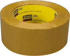 3M - 3" x 110 Yd Natural (Color) Rubber Adhesive Sealing Tape - Polypropylene Film Backing, 2.5 mil Thick, 60 Lb Tensile Strength, Series 373 - Strong Tooling