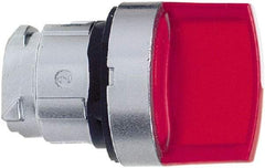 Schneider Electric - 22mm Mount Hole, 3 Position, Handle Operated, Selector Switch - Red, Momentary (MO), Illuminated, Shock, Vibration and Water Resistant - Strong Tooling