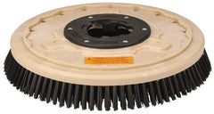 PRO-SOURCE - 17" Diam Scrubbing Brush - 15" Machine, 1-1/2" Trim Length, Black Pad, Polypropylene - Strong Tooling