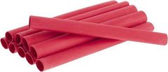 3M - 6" Long, 3:1, Polyolefin Heat Shrink Electrical Tubing - Red - Strong Tooling