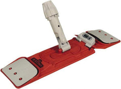 Unger - 15-3/4" Long x 4-1/4" Wide Nylon Plastic Flat Mop Holder - Red & Gray, Socket/Pin - Strong Tooling