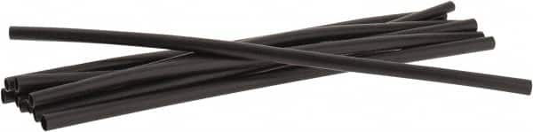 3M - 6" Long, 2:1, Polyolefin Heat Shrink Electrical Tubing - Black - Strong Tooling