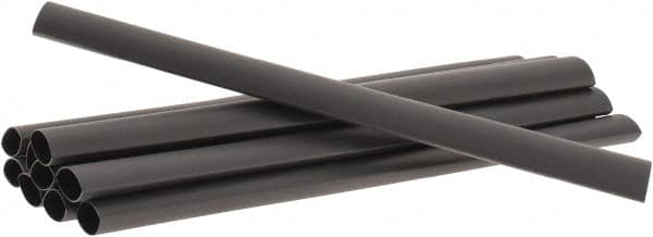 3M - 6" Long, 2:1, Polyolefin Heat Shrink Electrical Tubing - Black - Strong Tooling