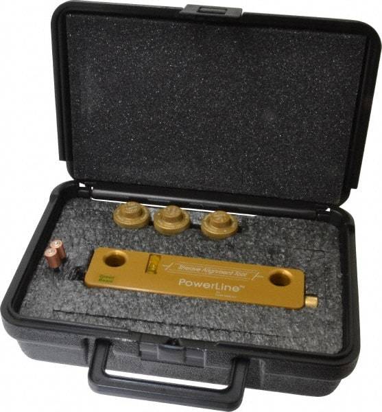 Laser Tools Co. - Green Beam Sheave Alignment System - Includes (3) Retro-Reflective Adjustable Alignment Targets, Foam Filled Hard Carry Case, GL80 PowerLine Sheave Alignment Tool - Strong Tooling