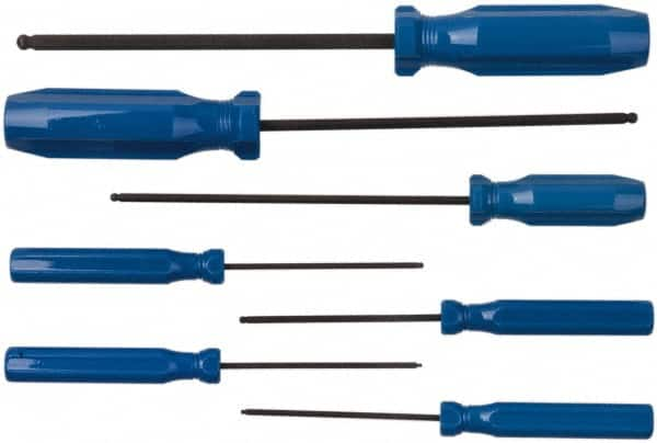 Eklind - 7 Piece, 1.3 to 5mm Ball End Hex Driver Set - Strong Tooling