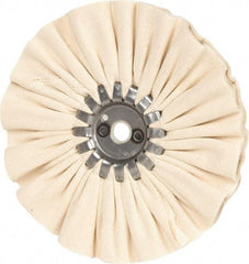 Made in USA - 7" Diam x 1/2" Thick Unmounted Buffing Wheel - 14 Ply, Bias Cut, 5/8" Arbor Hole - Strong Tooling