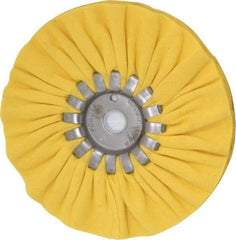 Made in USA - 6" Diam x 1/2" Thick Unmounted Buffing Wheel - 14 Ply, Bias Cut, 5/8" Arbor Hole - Strong Tooling