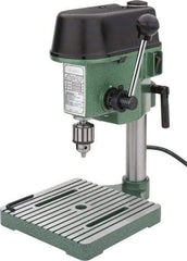 Enco - 4-5/16" Swing, Step Pulley Drill Press - 3 Speed, Single Phase - Strong Tooling