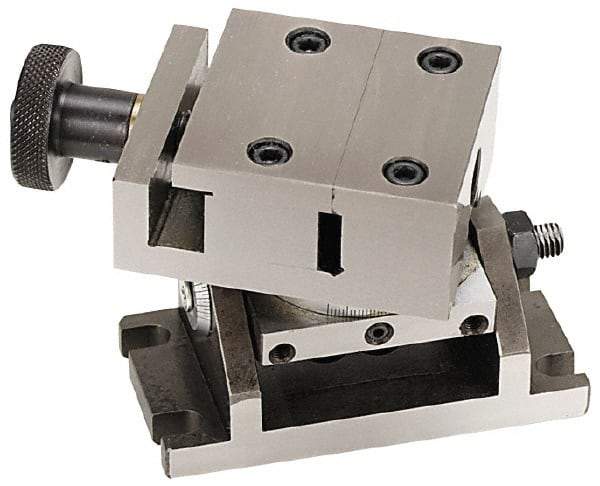 Value Collection - 2-1/4" Jaw Width x 25/32" Jaw Height, 17/32" Jaw Capacity, Sine Vise - 5-5/8" OAL x 3-3/4" Overall Height - Strong Tooling