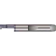 Micro 100 - Single Point Threading Tools; Thread Type: Internal ; Material: Solid Carbide ; Profile Angle: 60 ; Threading Diameter (Decimal Inch): 0.0800 ; Cutting Depth (Decimal Inch): 0.3500 ; Maximum Threads Per Inch: 56 - Exact Industrial Supply