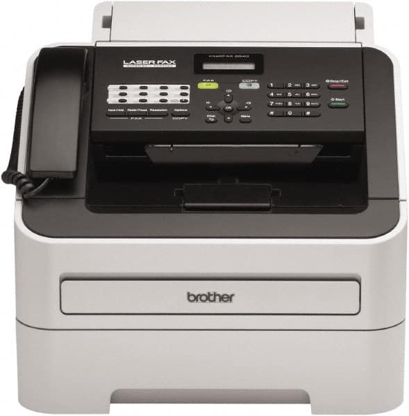 Brother - Silver Fax Machine - Use with Paper - Strong Tooling