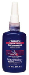 Permatex - 50 mL Bottle, Red, High Strength Liquid Threadlocker - Series 262, 24 hr Full Cure Time, Hand Tool, Heat Removal - Strong Tooling