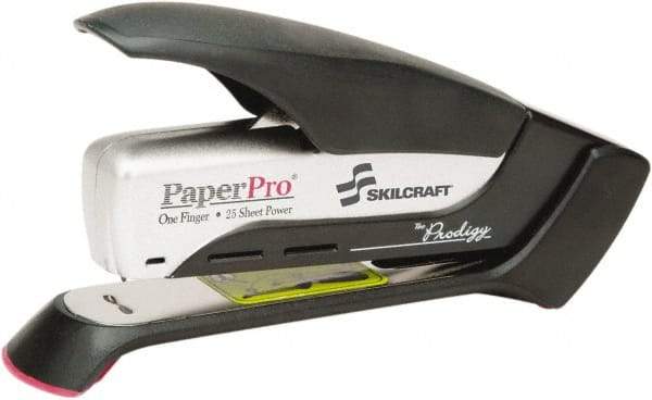 Ability One - 25 Sheet Desktop Stapler - Black & Silver - Strong Tooling