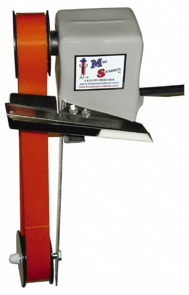 Mini-Skimmer - 8" Reach, 0.25 GPH Oil Removal Capacity, 115 Max Volt Rating, Belt Oil Skimmer - 40 to 125°F - Strong Tooling