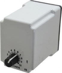 Macromatic - 8 Pin, Multiple Range DPDT Time Delay Relay - 10 Contact Amp, 120 VAC/VDC, Knob - Strong Tooling