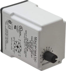 Macromatic - 8 Pin, Multiple Range DPDT Time Delay Relay - 10 Contact Amp, 24 VAC/VDC, Knob - Strong Tooling