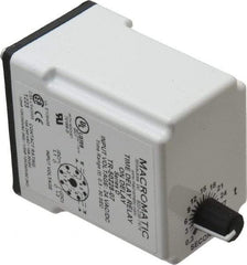 Macromatic - 8 Pin, Multiple Range DPDT Time Delay Relay - 10 Contact Amp, 24 VAC/VDC, Knob - Strong Tooling