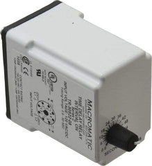 Macromatic - 8 Pin, Multiple Range DPDT Time Delay Relay - 10 Contact Amp, 120 VAC/VDC, Knob - Strong Tooling