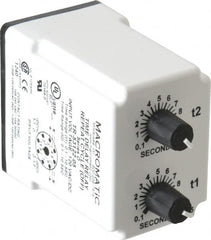 Macromatic - 8 Pin, Multiple Range DPDT Time Delay Relay - 10 Contact Amp, 120 VAC/VDC, Knob - Strong Tooling