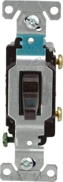 Cooper Wiring Devices - 1 Pole, 120 to 277 VAC, 15 Amp, Commercial Grade, Toggle, Wall and Dimmer Light Switch - 1.3 Inch Wide x 4.2 Inch High, Fluorescent - Strong Tooling