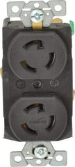 Cooper Wiring Devices - 277 VAC, 15 Amp, L7-15R NEMA, Receptacle - 2 Poles, 3 Wire, Female End, Black - Strong Tooling